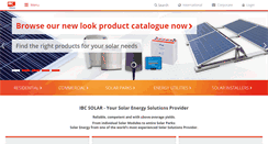 Desktop Screenshot of ibc-solar.com