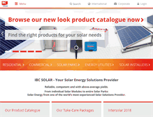 Tablet Screenshot of ibc-solar.com