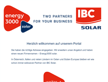 Tablet Screenshot of ibc-solar.at